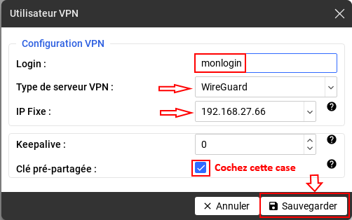 Configuration d'un tunnel Configuration d'un tunnel