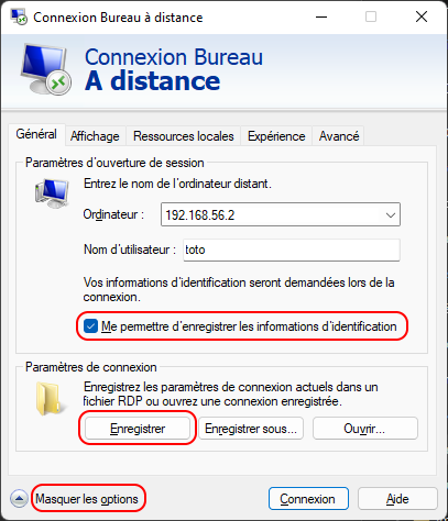 Automatisation du lancement du bureau à distance. Automatisation du lancement du bureau à distance.